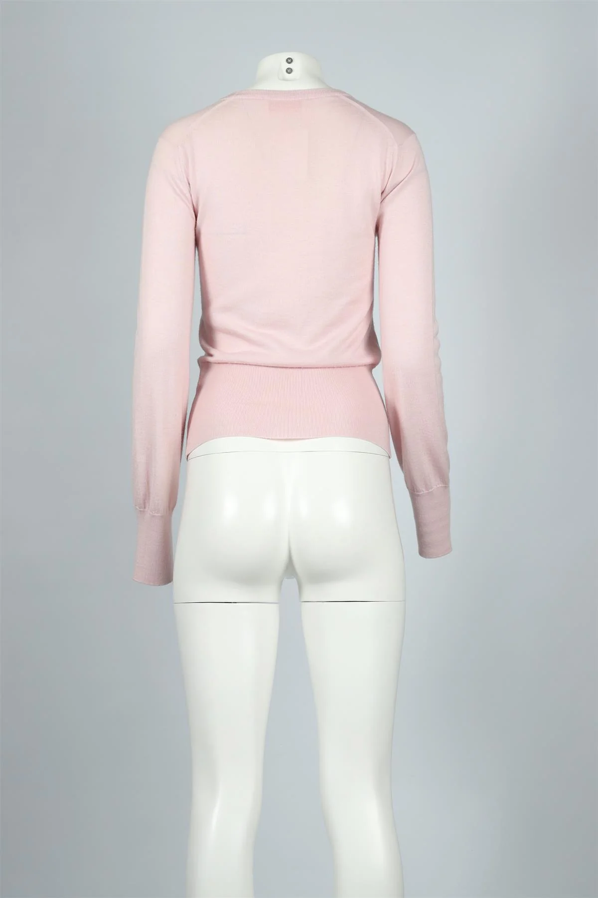 JOHN SMEDLEY + THE VAMPIRE'S WIFE PINK CASHMERE BLEND SWEATER SMALL - Image 4