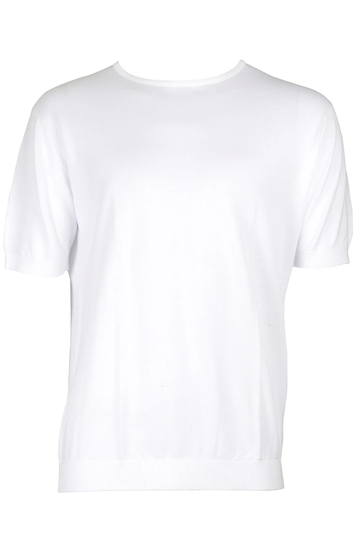 JOHN SMEDLEY WHITE MENS T-SHIRT LARGE