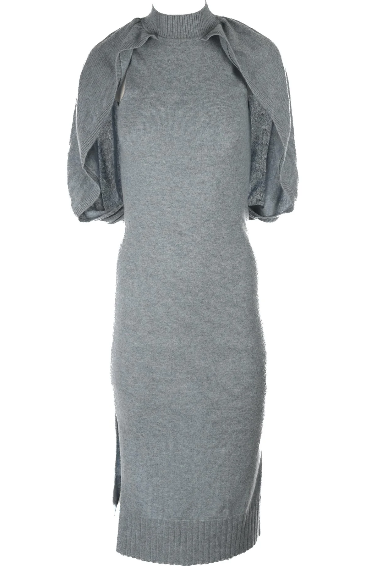 JONATHAN SIMKHAI BLUE CASHMERE MAXI DRESS XSMALL
