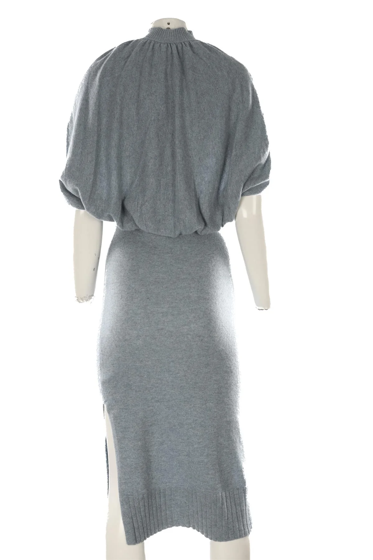 JONATHAN SIMKHAI BLUE CASHMERE MAXI DRESS XSMALL - Image 4