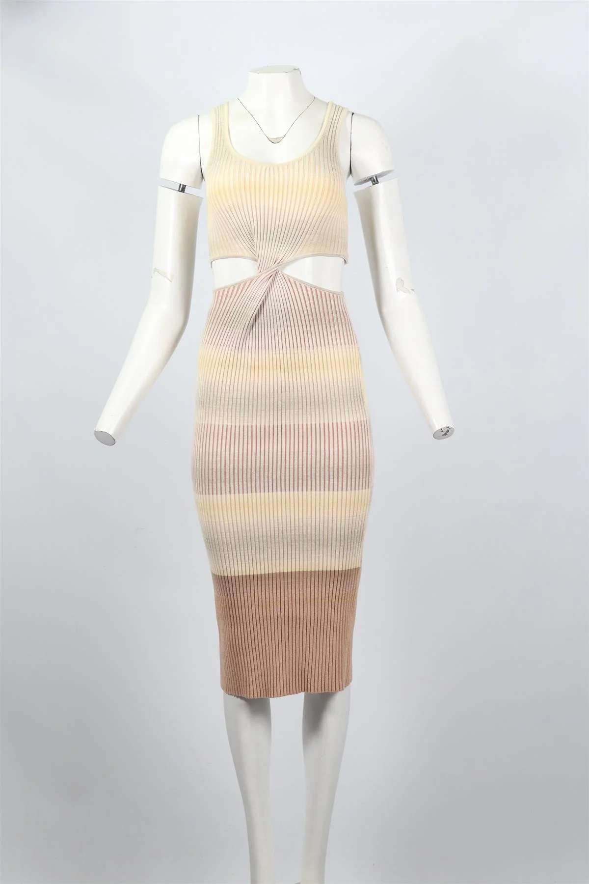 JONATHAN SIMKHAI COTTON BLEND MIDI DRESS SMALL - Image 2