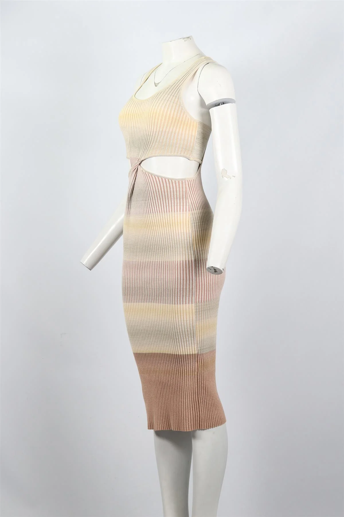 JONATHAN SIMKHAI COTTON BLEND MIDI DRESS SMALL - Image 3