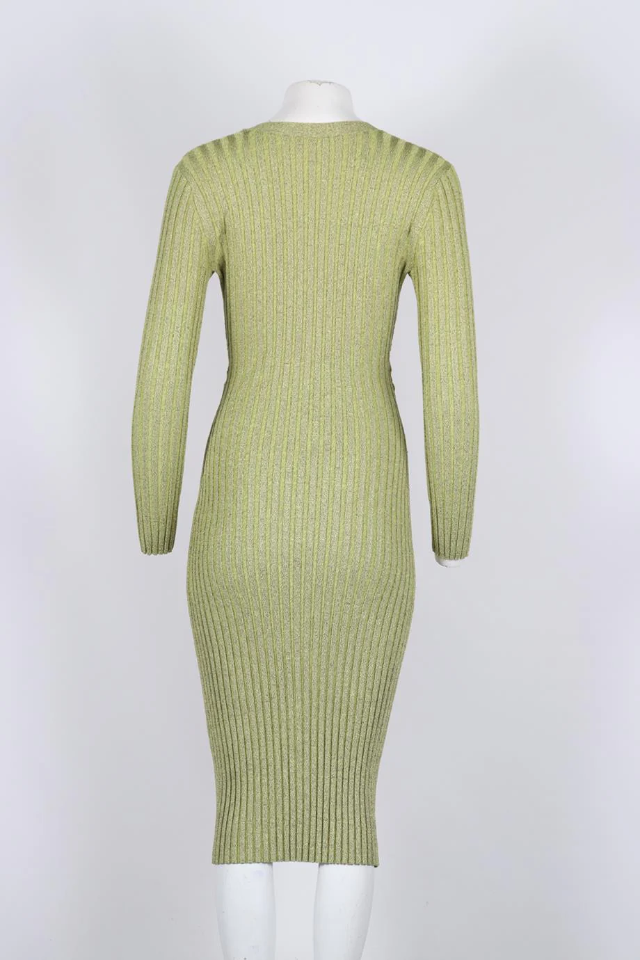 JONATHAN SIMKHAI CUTOUT RIBBED KNIT MIDI DRESS MEDIUM - Image 4