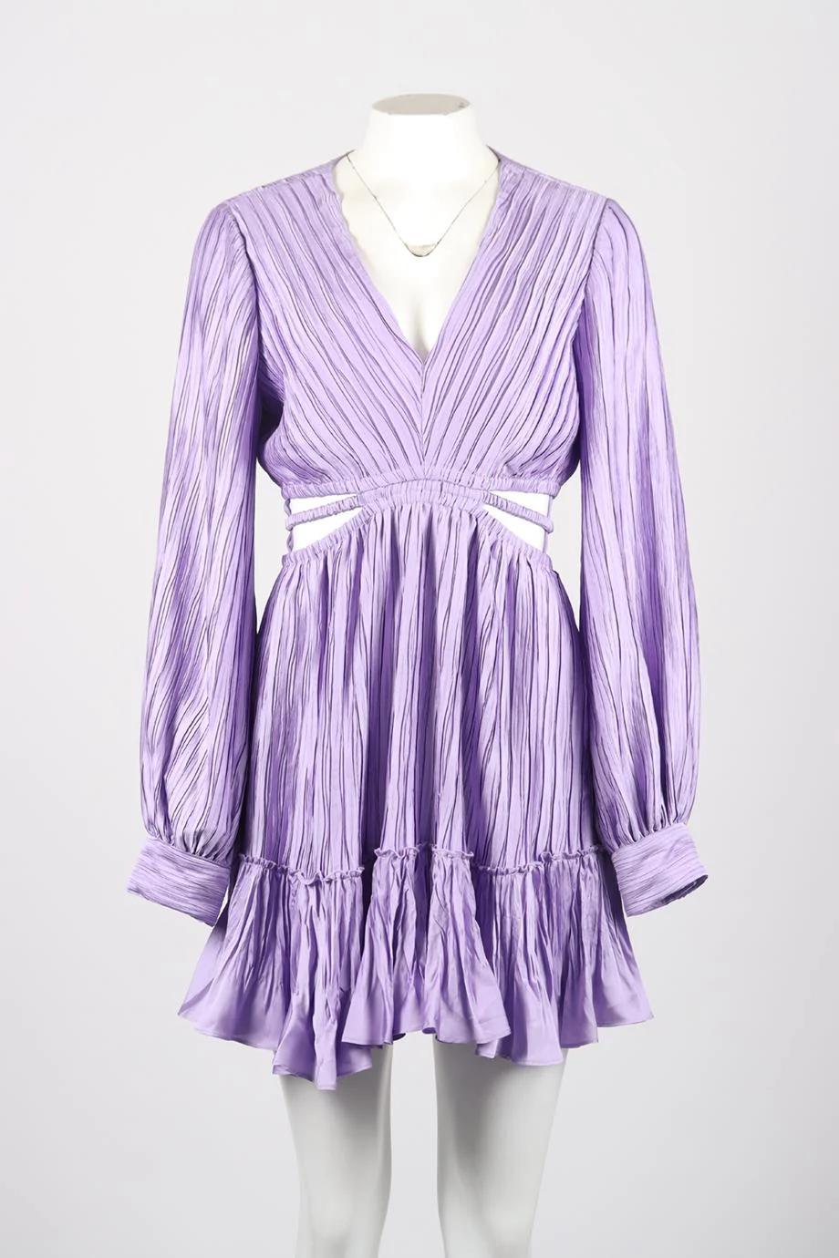 JONATHAN SIMKHAI CUTOUT SATIN MINI DRESS MEDIUM - Image 2