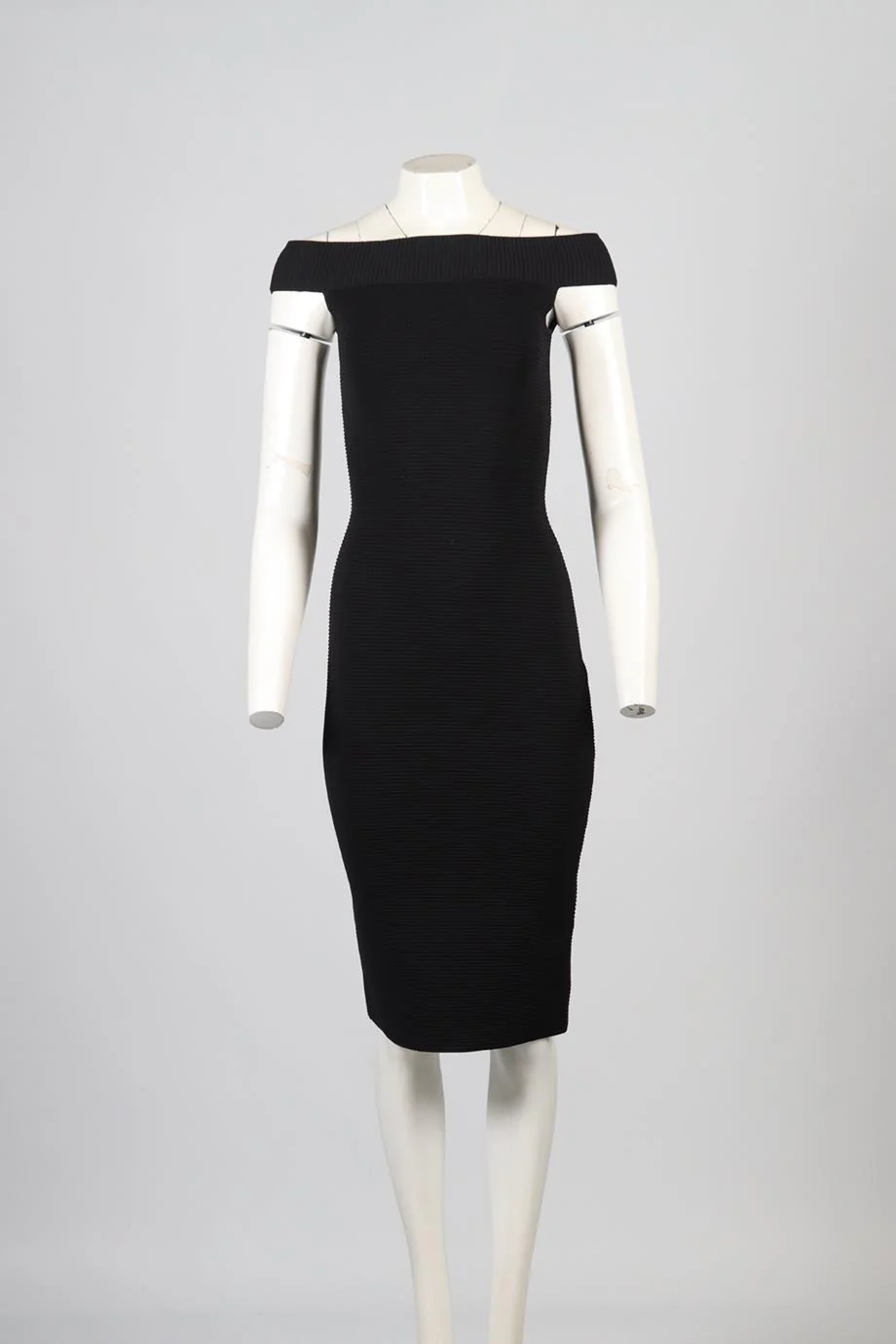 JONATHAN SIMKHAI RIBBED KNIT MIDI DRESS SMALL - Image 2