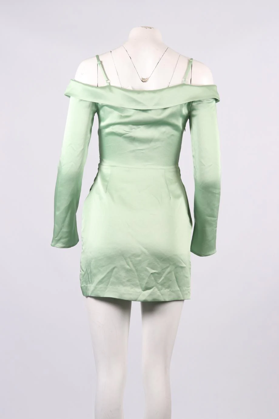 JONATHAN SIMKHAI SATIN MINI DRESS US 2 UK 6 - Image 4