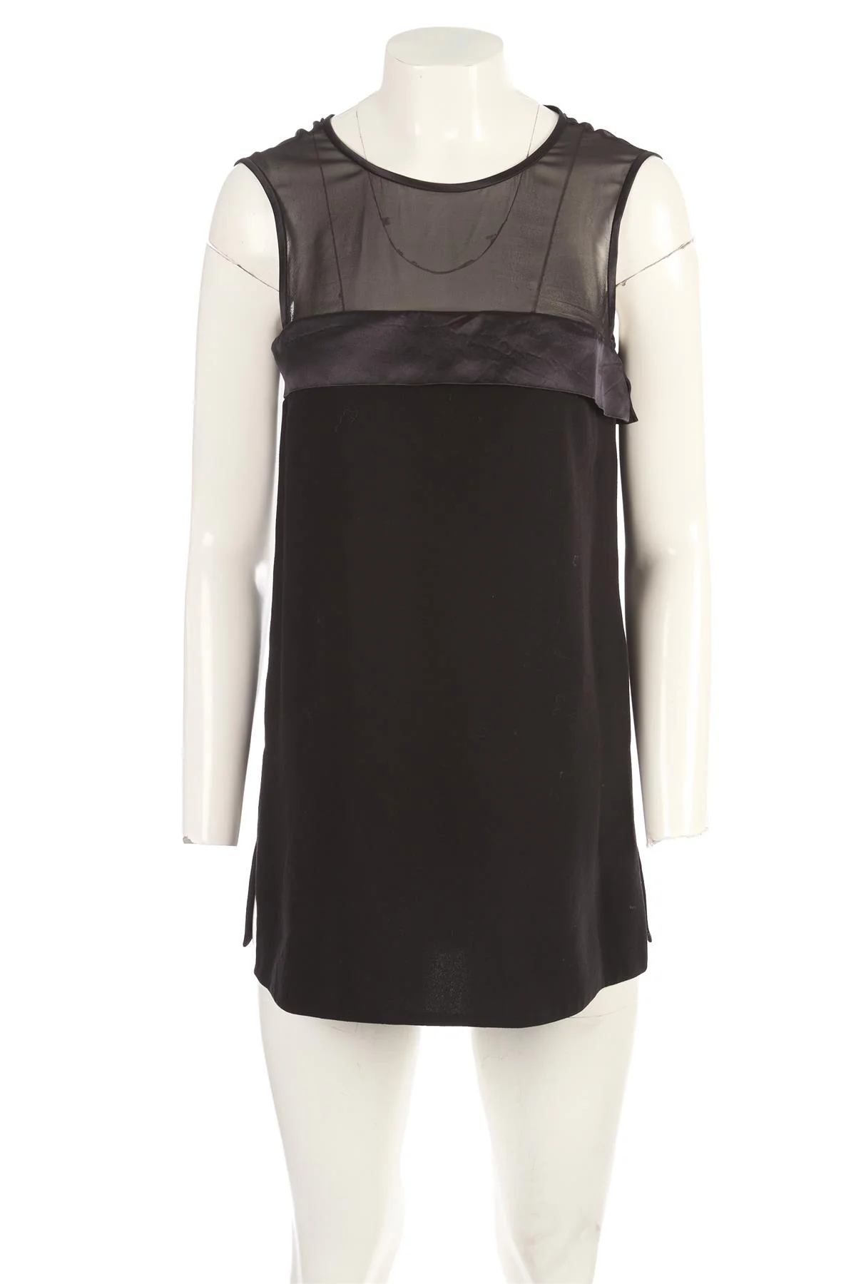 JOSEPH BLACK CREPE TOP FR 36 UK 8 - Image 2