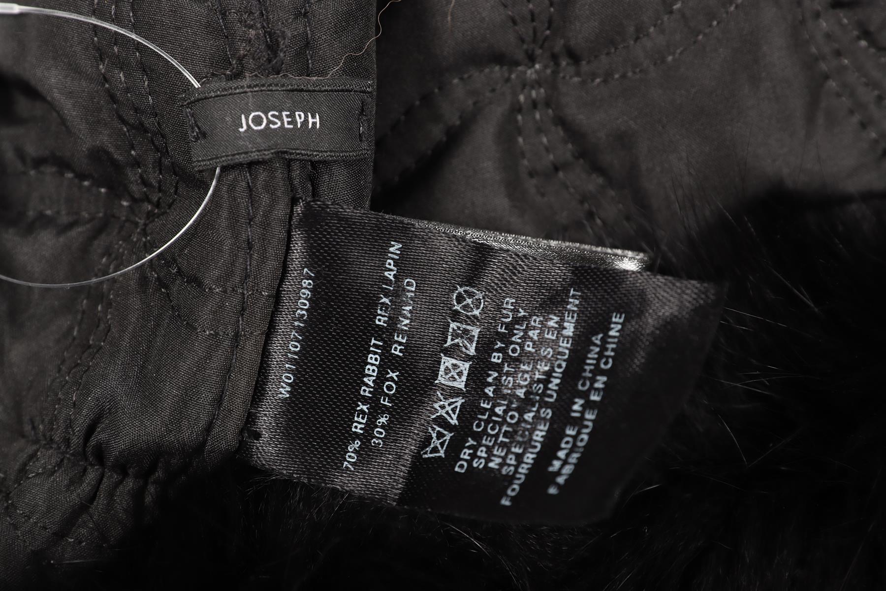 JOSEPH BLACK FOX AND RABBIT FUR HAT ONE SIZE - Image 6