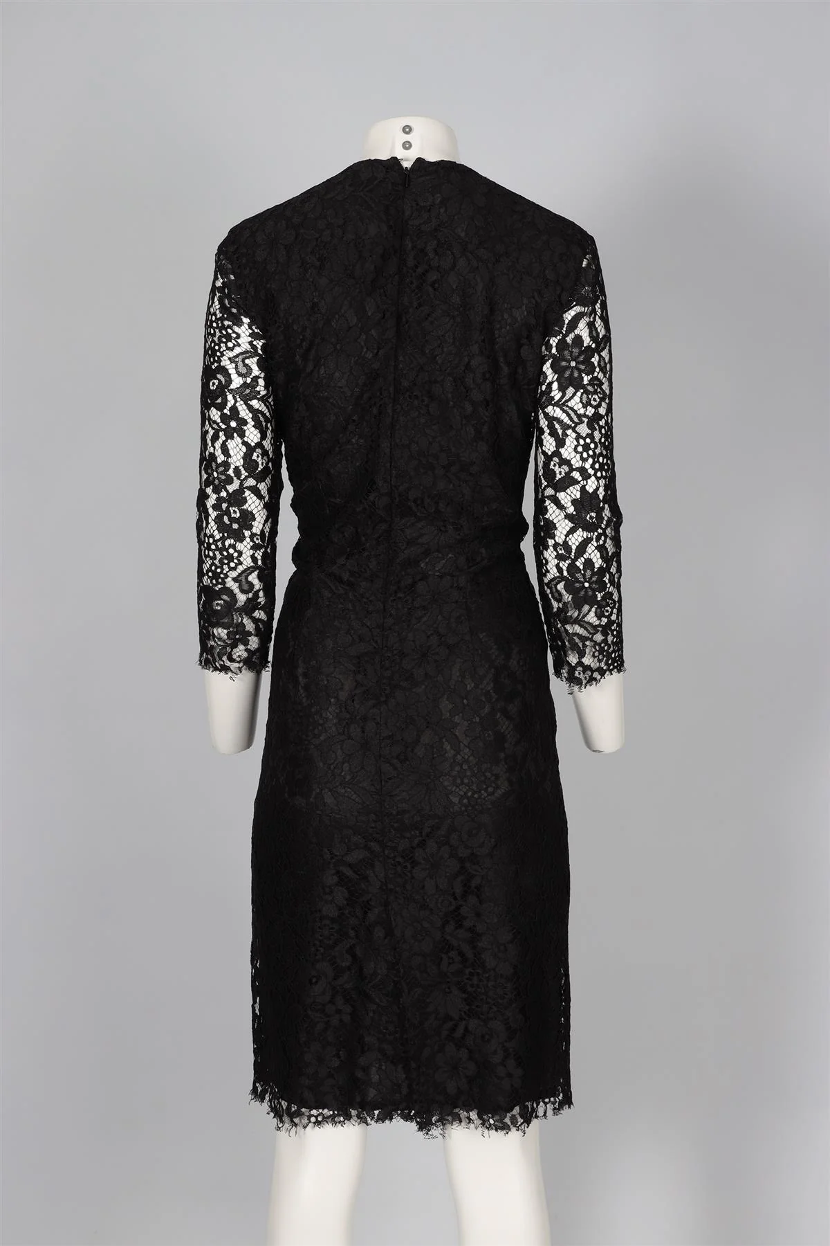 JOSEPH BLACK LACE MIDI DRESS IT 48 UK 16 - Image 4