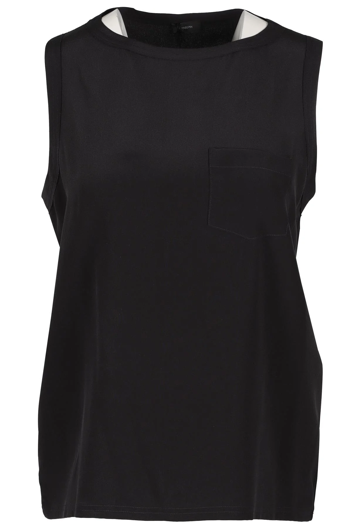 JOSEPH BLACK SILK TOP FR 42 UK 14