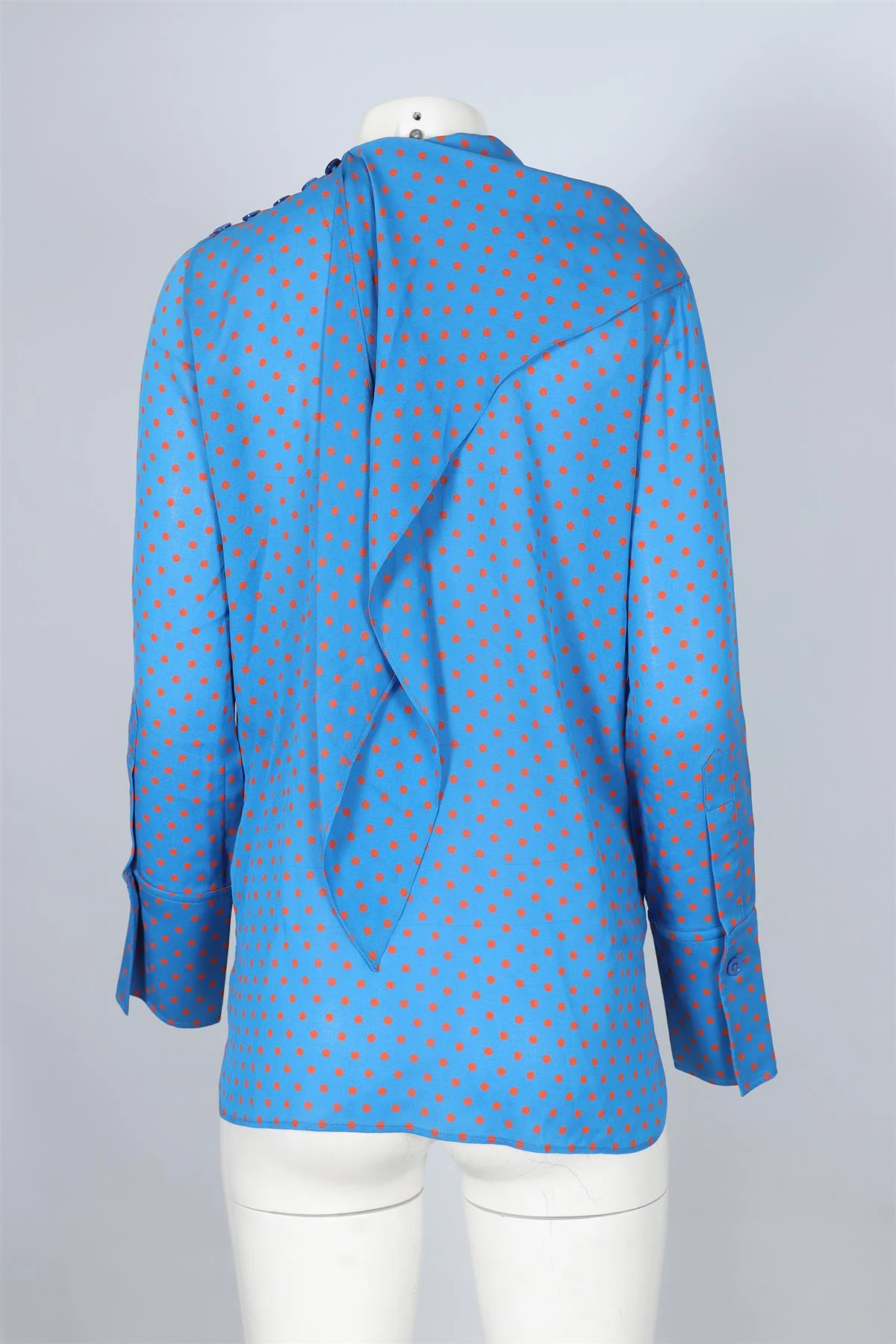 JOSEPH BLUE SILK TOP FR 36 UK 8 - Image 4