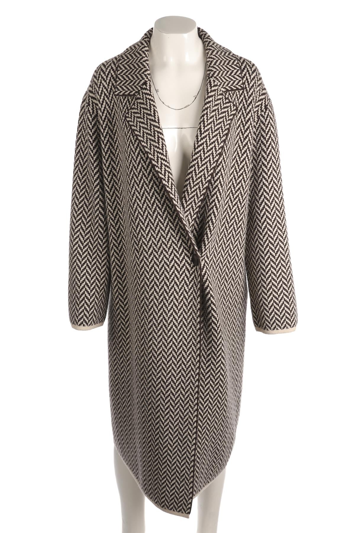JOSEPH BROWN WOOL COAT XSMALL - Image 2