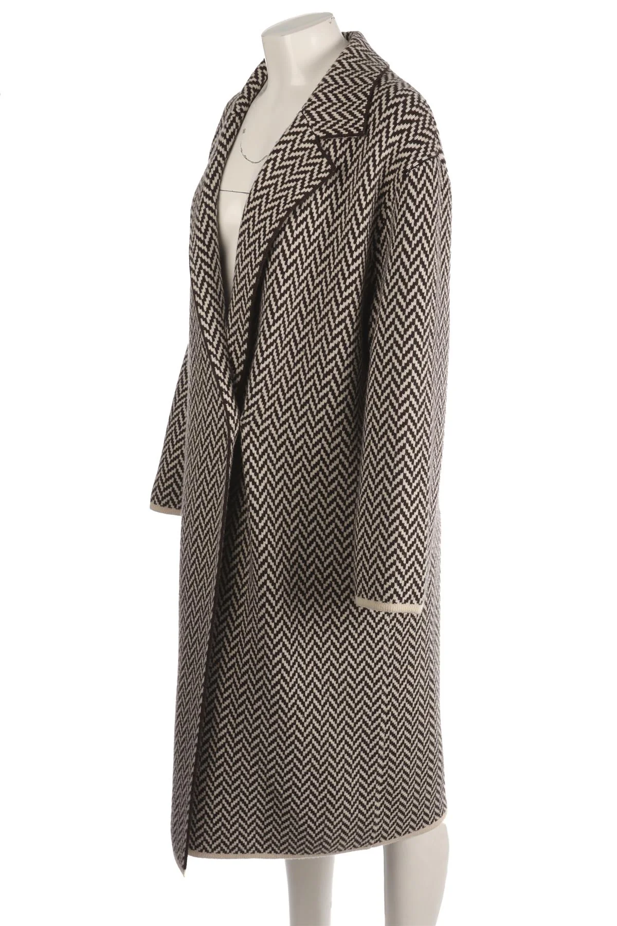 JOSEPH BROWN WOOL COAT XSMALL - Image 3