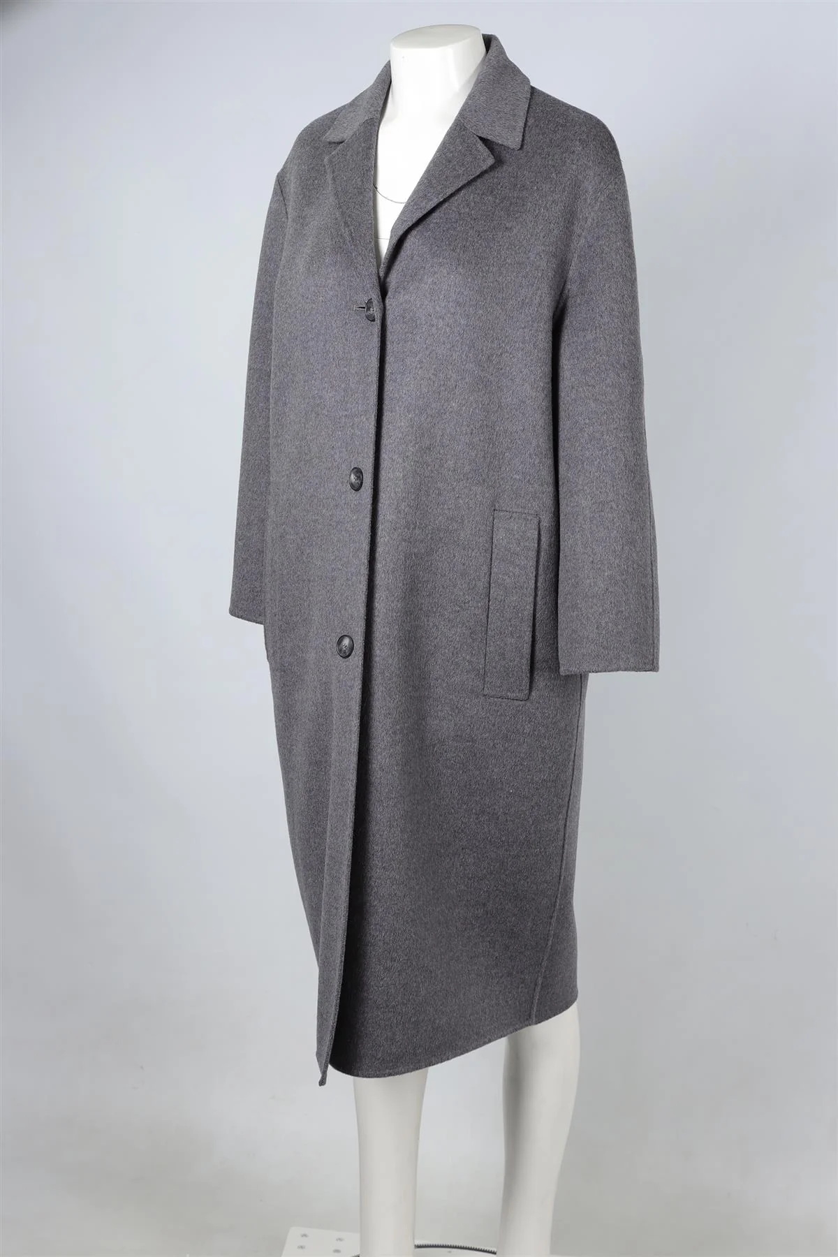JOSEPH GREY CASHMERE COAT IT 38 UK 6 - Image 3