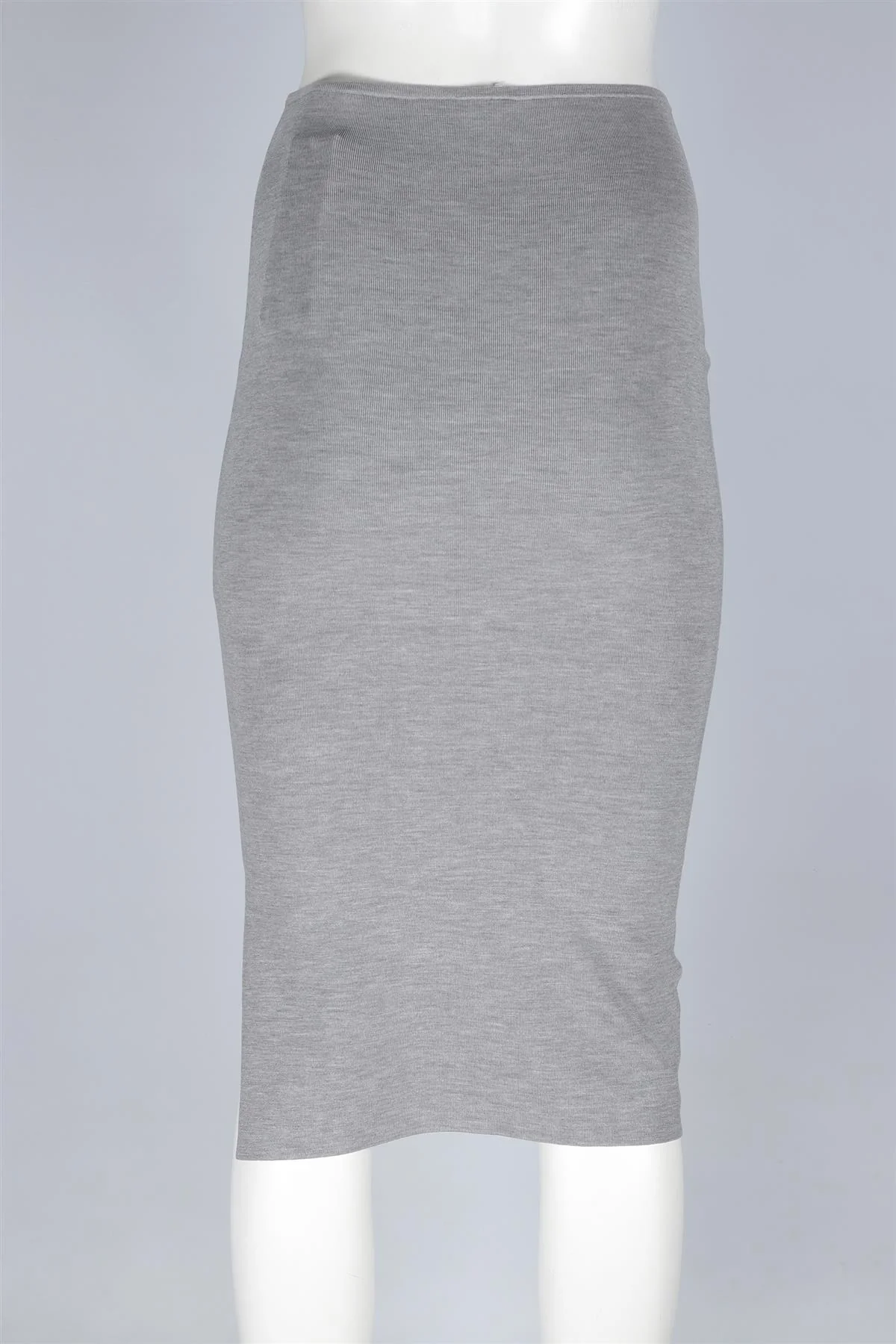 JOSEPH GREY SILK MIDI SKIRT XSMALL - Image 4