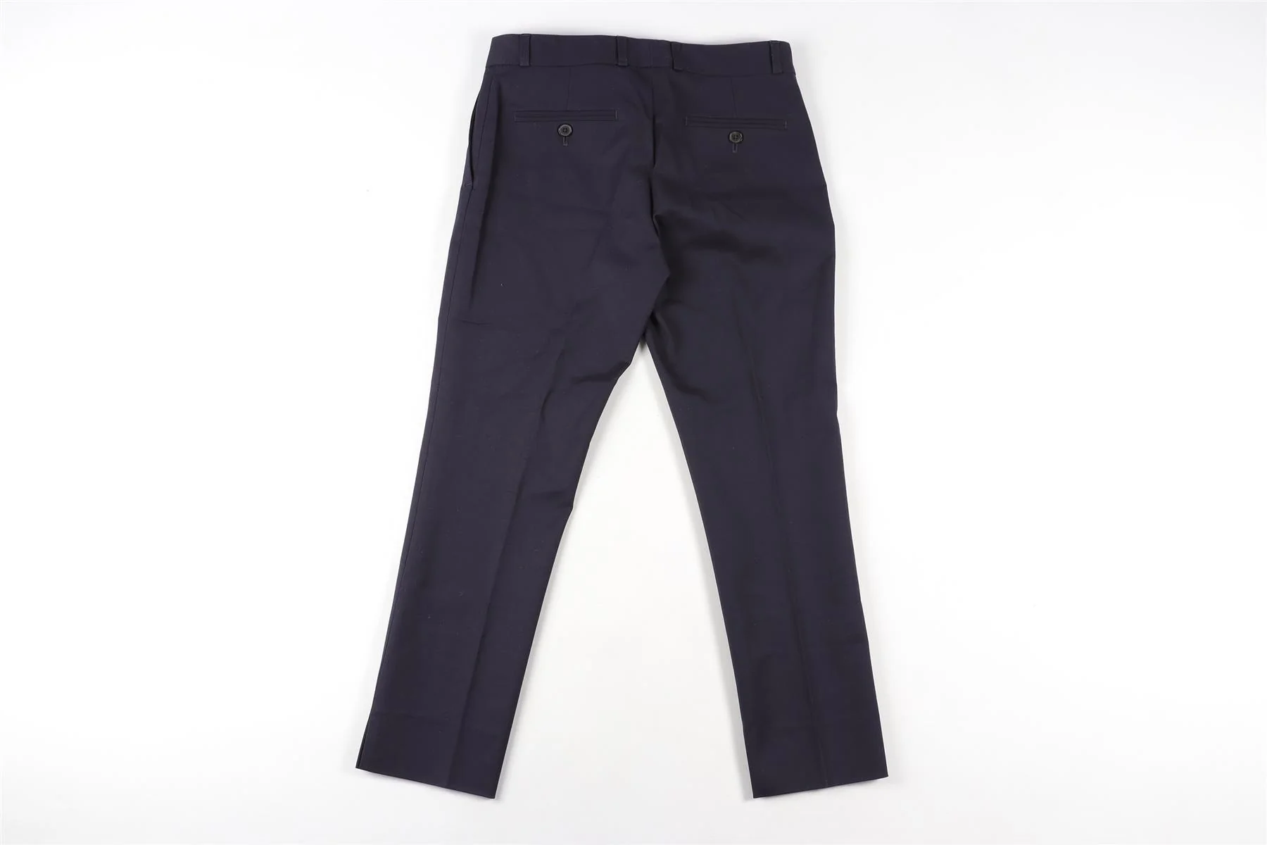 JOSEPH NAVY COTTON STRAIGHT LEG PANTS UK/US W28 - Image 4