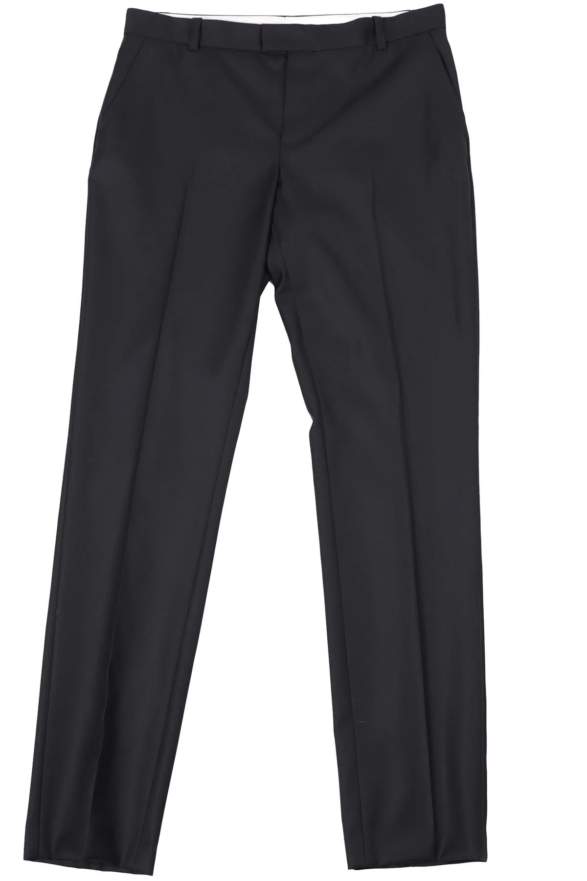 JOSEPH NAVY WOOL STRAIGHT LEG PANTS IT 36 UK 4