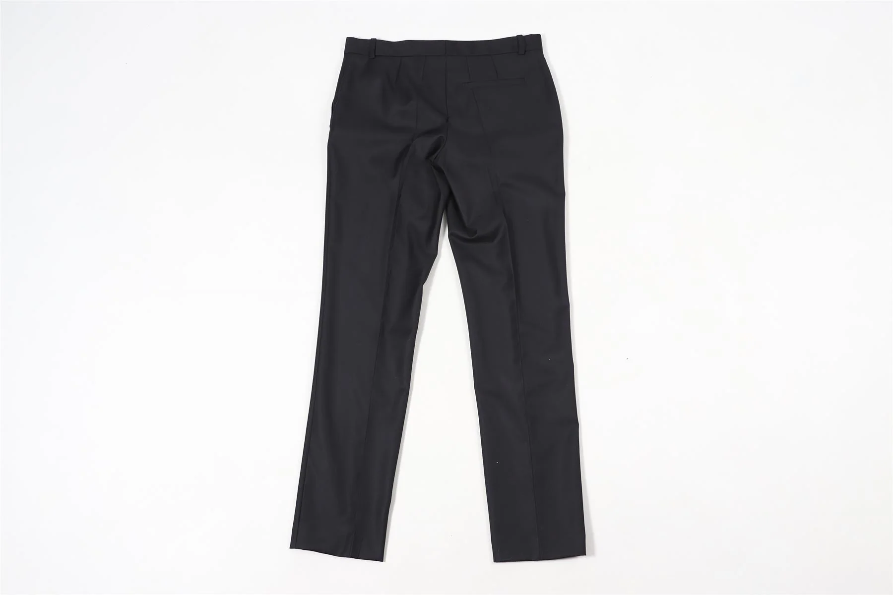 JOSEPH NAVY WOOL STRAIGHT LEG PANTS IT 36 UK 4 - Image 4