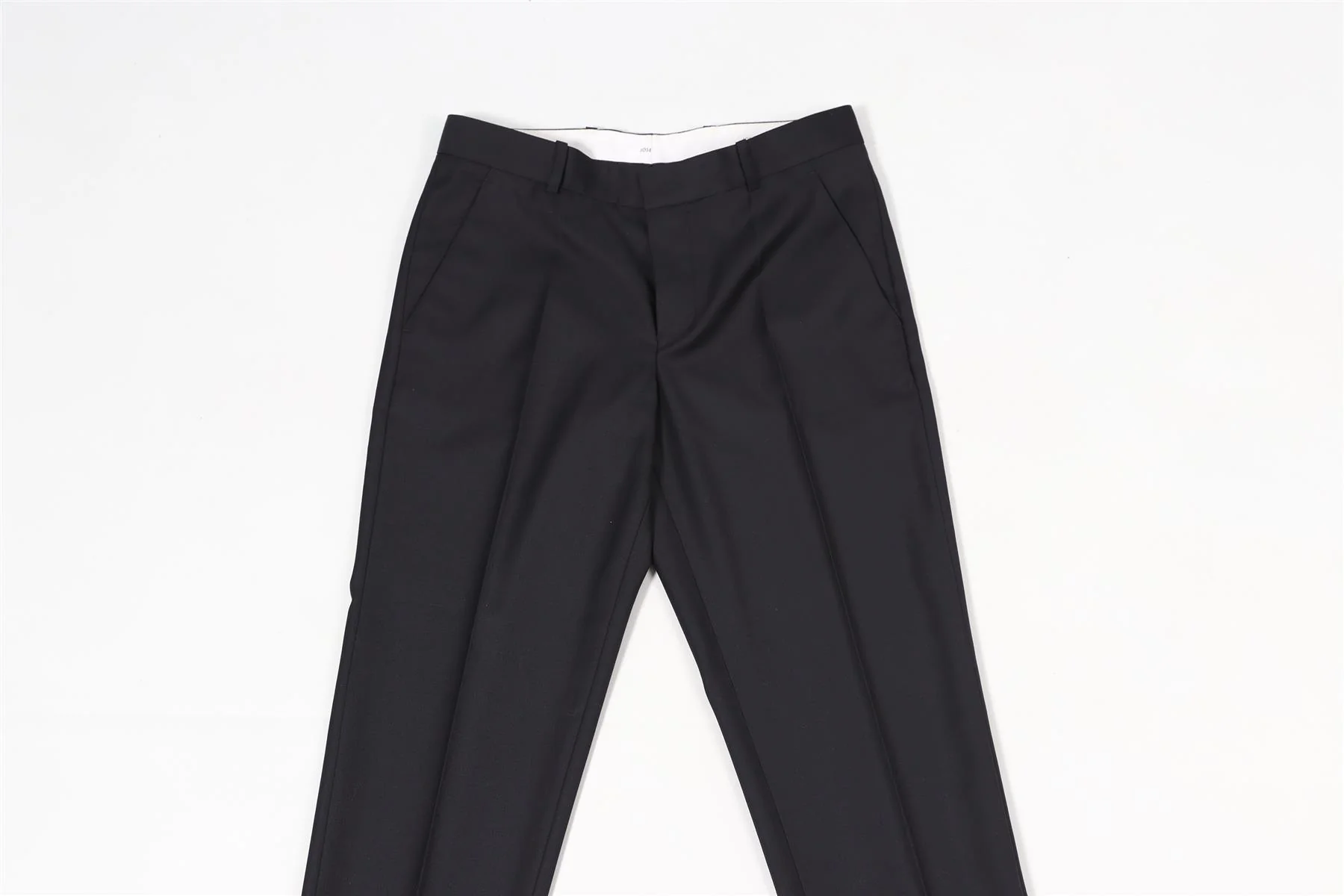 JOSEPH NAVY WOOL STRAIGHT LEG PANTS IT 36 UK 4 - Image 3