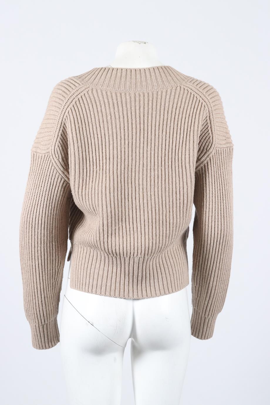 JOSEPH RIBBED WOOL AND CASHMERE BLEND SWEATER SMALL - Image 4