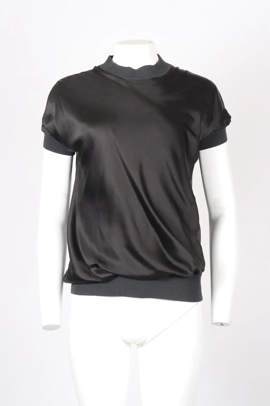 JOSEPH SATIN AND KNIT TOP SMALL - Image 2