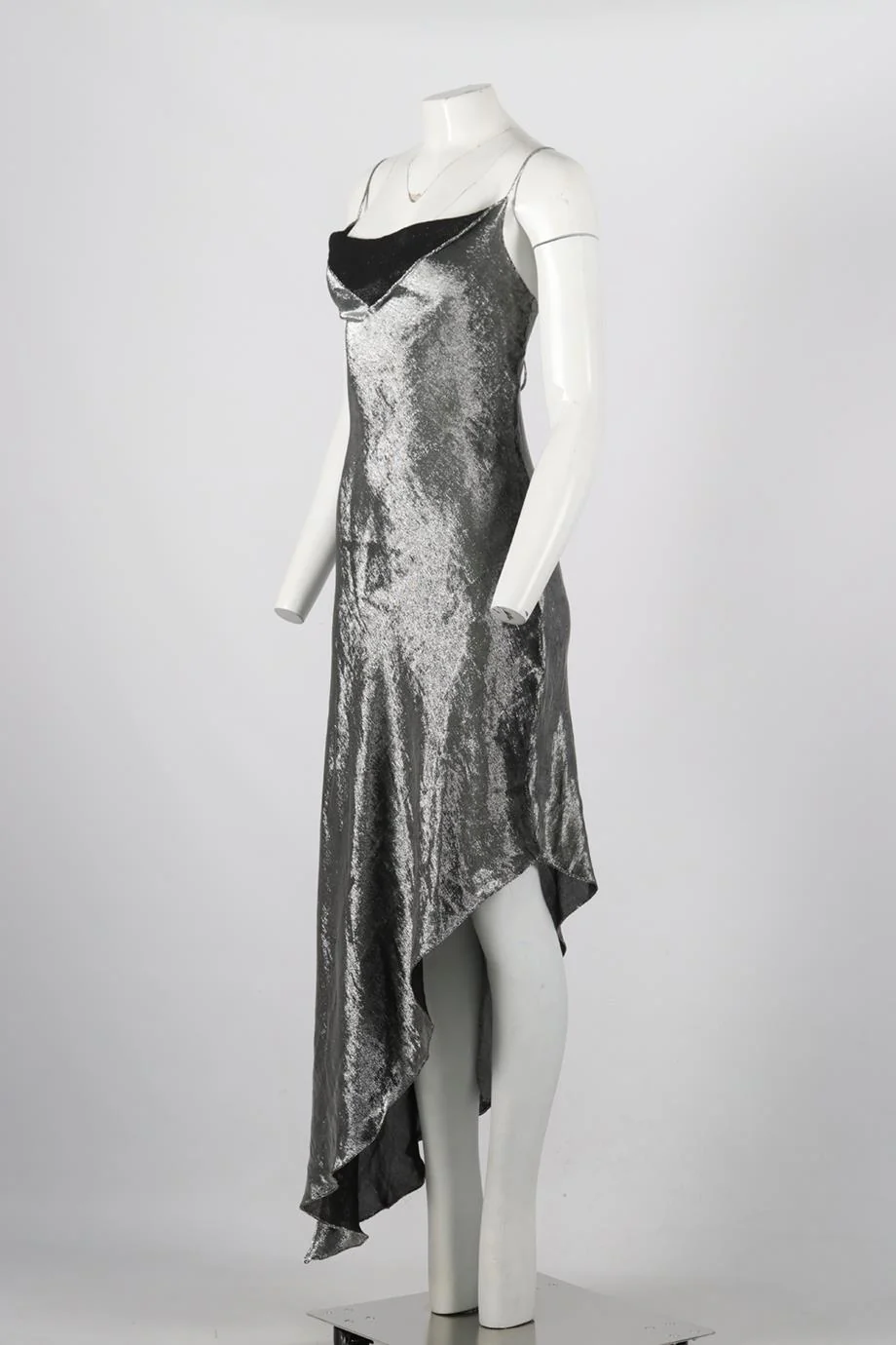 JUAN CARLOS OBANDO DRAPED SILK MAXI DRESS US 2 UK 6 - Image 3