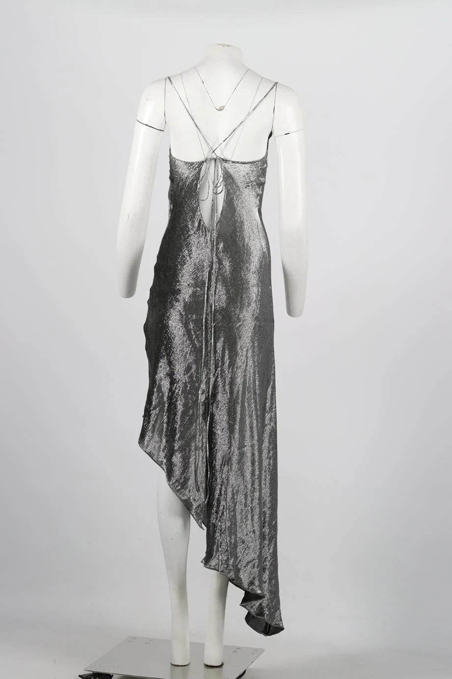JUAN CARLOS OBANDO DRAPED SILK MAXI DRESS US 2 UK 6 - Image 4