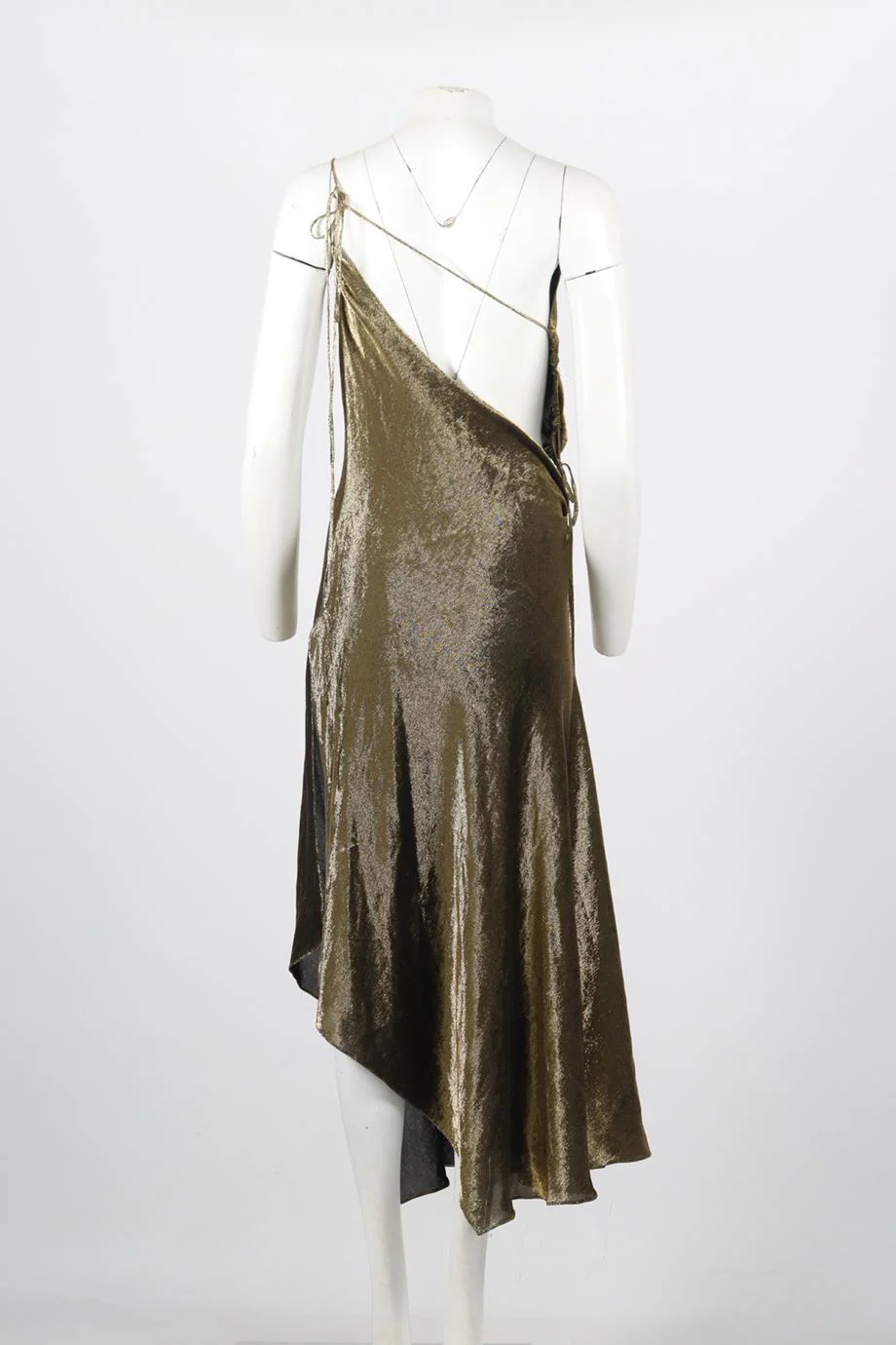 JUAN CARLOS OBANDO DRAPED SILK MAXI DRESS US 2 UK 6 - Image 4