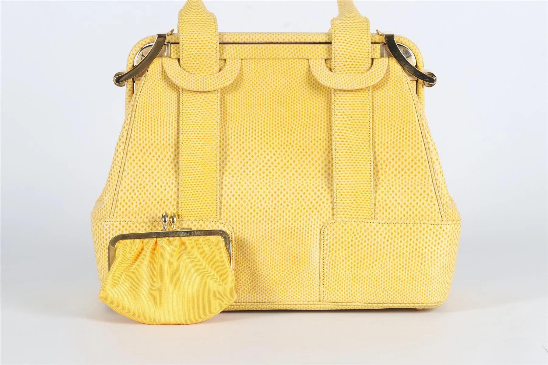 JUDITH LEIBER SNAKE EFFECT LEATHER TOTE BAG - Image 10