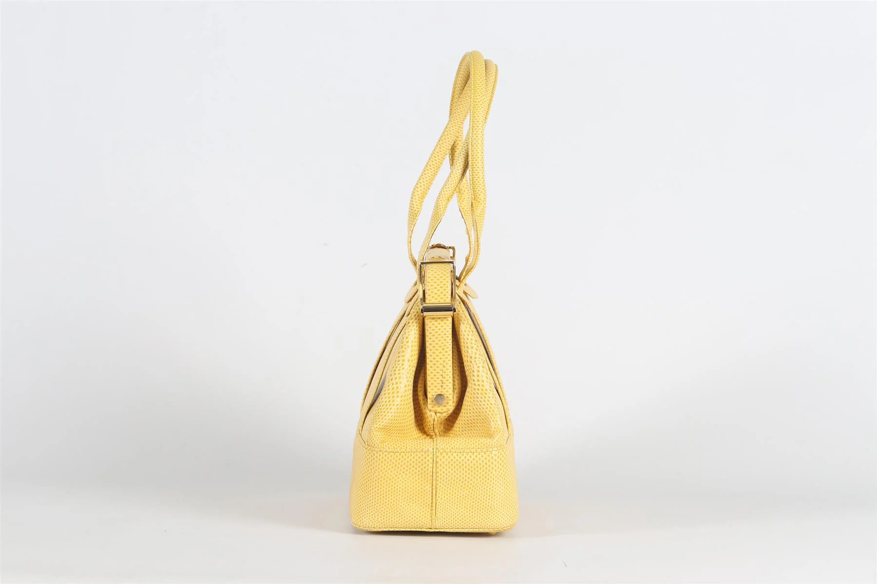 JUDITH LEIBER SNAKE EFFECT LEATHER TOTE BAG - Image 4