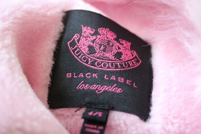 JUICY COUTURE GIRLS FUR LINED SILVER JACKET 4-5 YEARS - Image 4