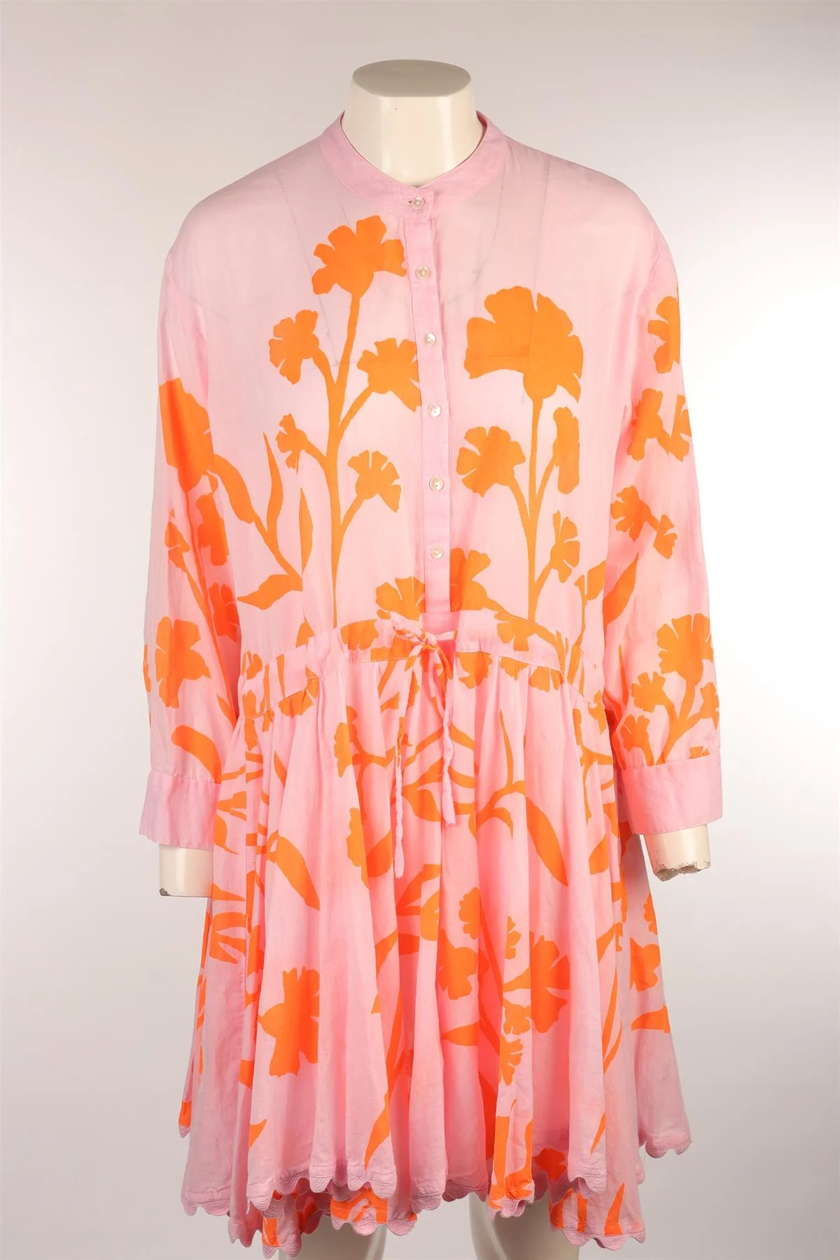 JULIET DUNN LONDON PINK COTTON MINI DRESS 3 UK 12/14 - Image 2