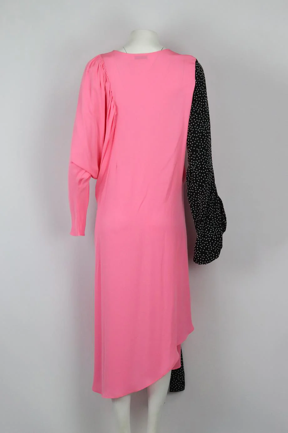 JW ANDERSON ASYMMETRIC TIE DETAILED SILK MIDI DRESS UK 8 - Image 4
