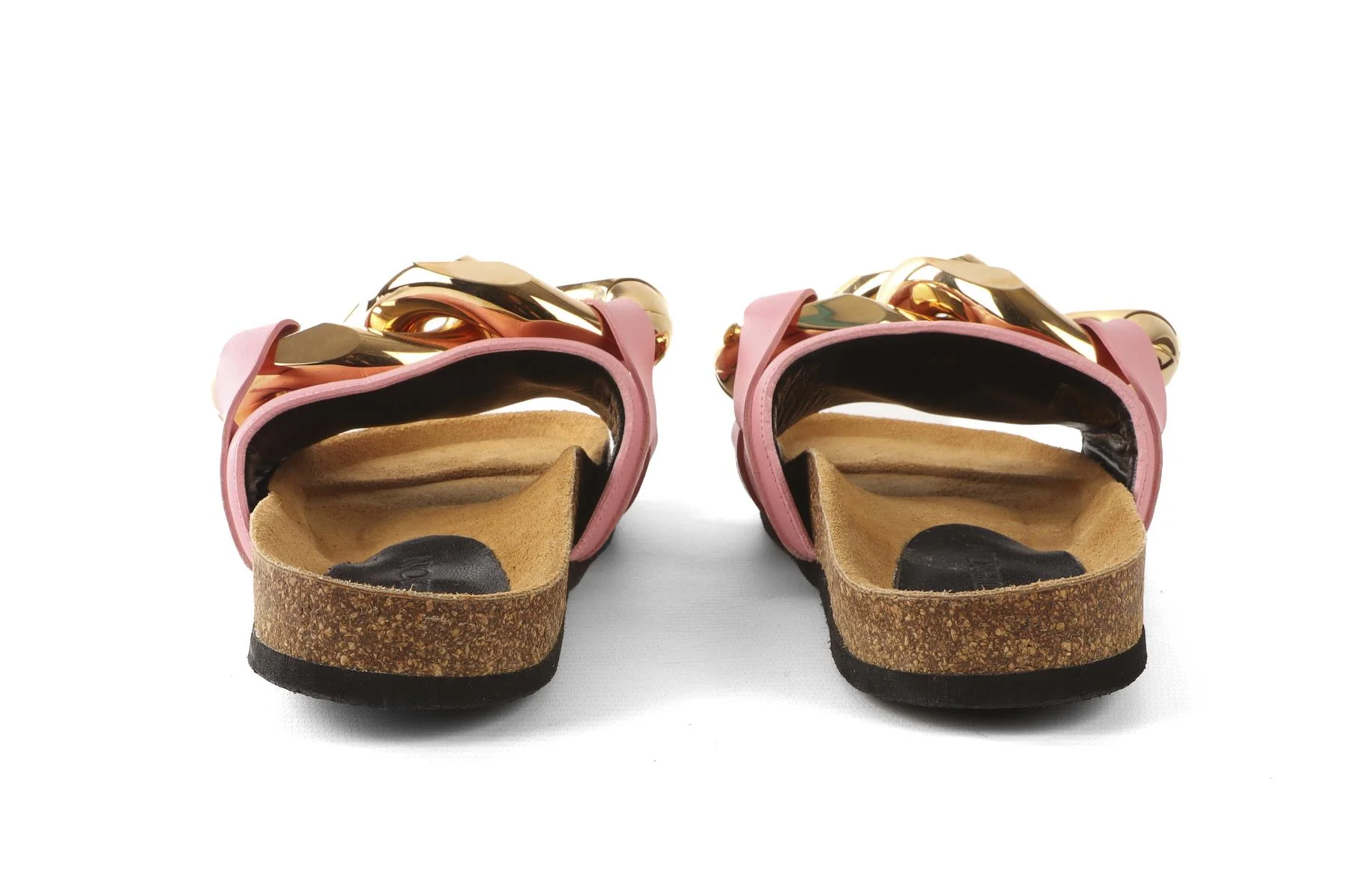 JW ANDERSON PINK LEATHER SLIDES EU 39 UK 6 US 9 - Image 5