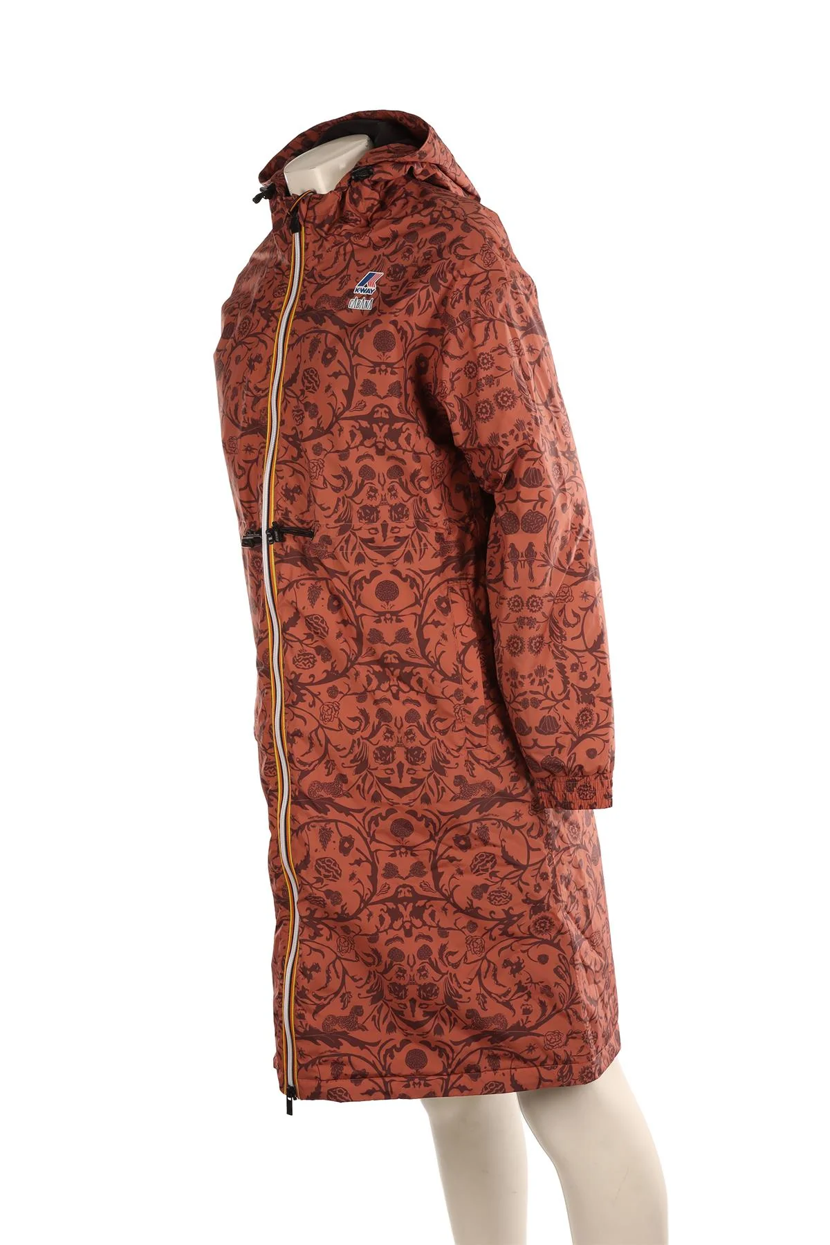 K-WAY + CABANA BROWN PADDED SHELL COAT UK 8 - Image 3