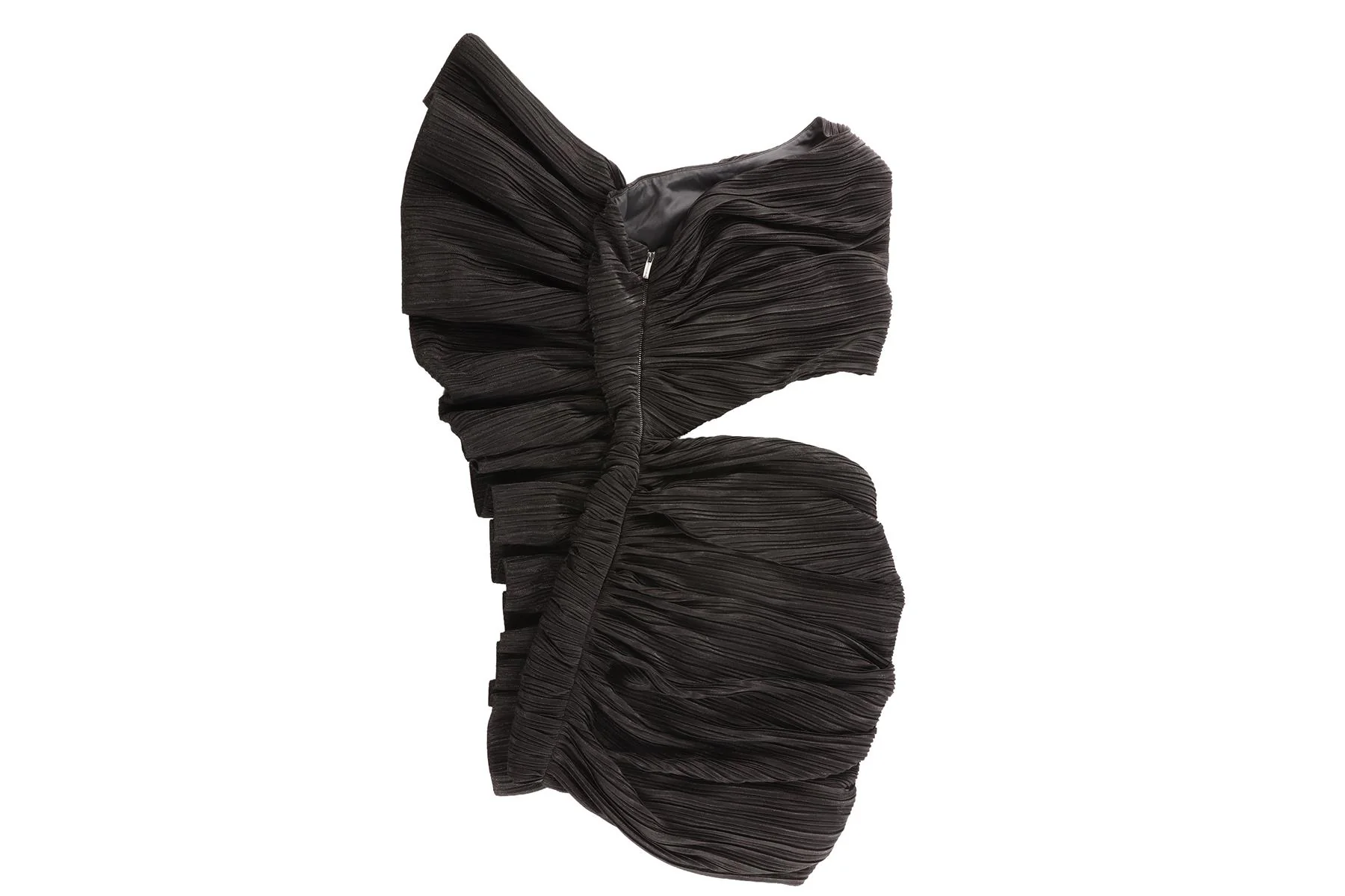 KALMANOVICH BLACK TULLE MINI DRESS UK 6 - Image 4