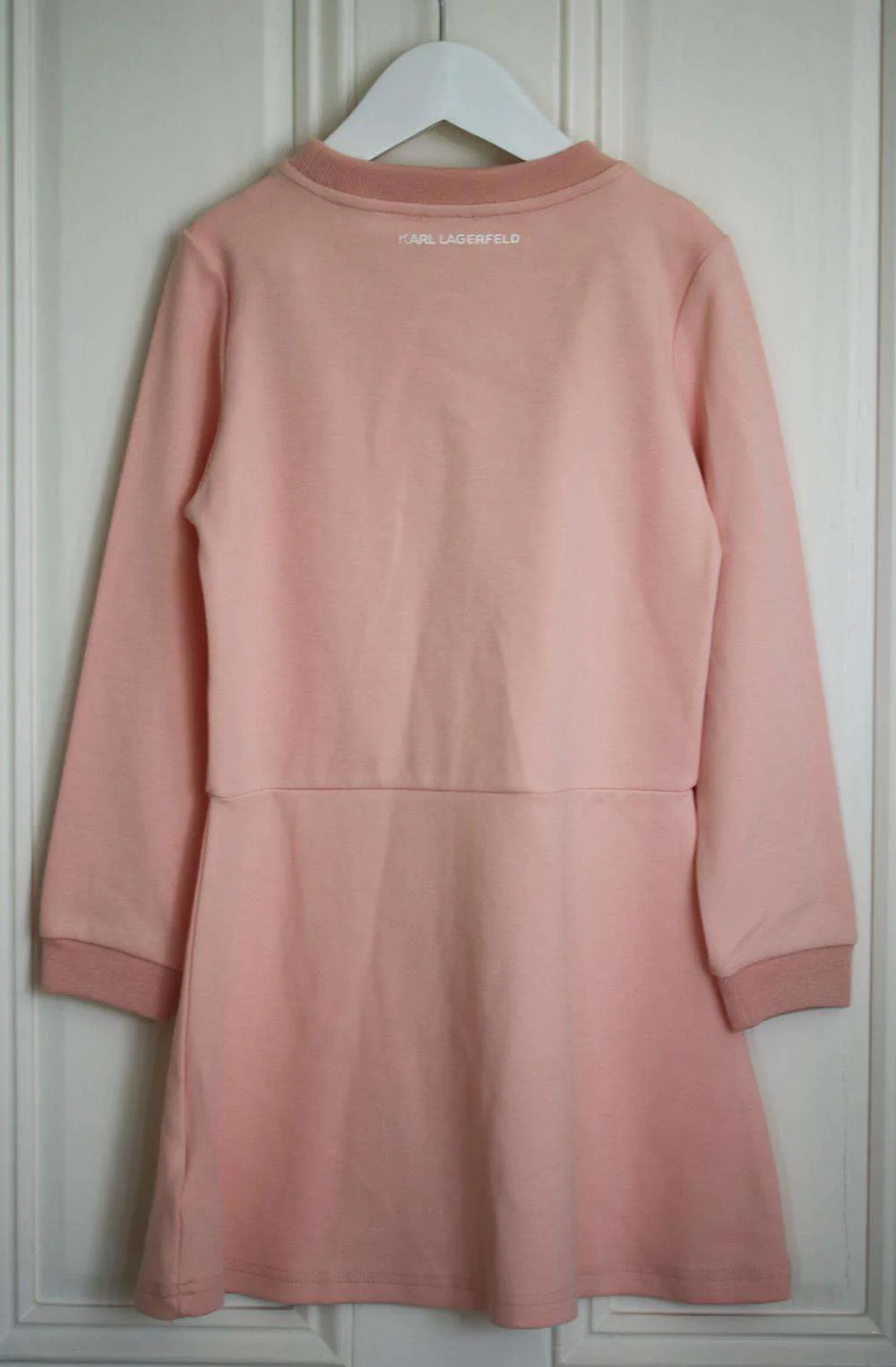 KARL LAGERFELD KIDS GIRLS COTTON JERSEY DRESS 6 YEARS - Image 3