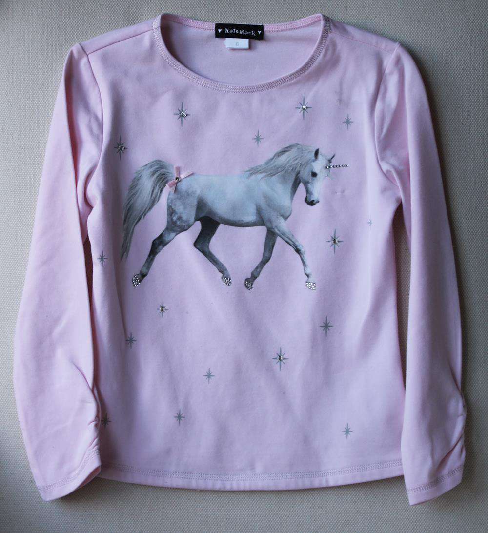 KATE MACK KIDS GIRLS UNICORN PRINT COTTON TOP 6 YEARS - Image 2