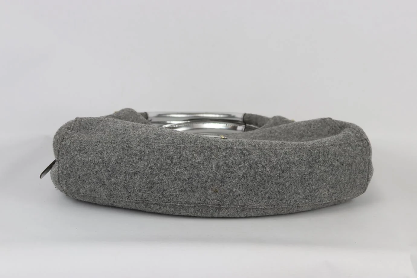 KATE SPACE LEATHER TRIMMED WOOL FELT SHOULDER BAG - Image 5