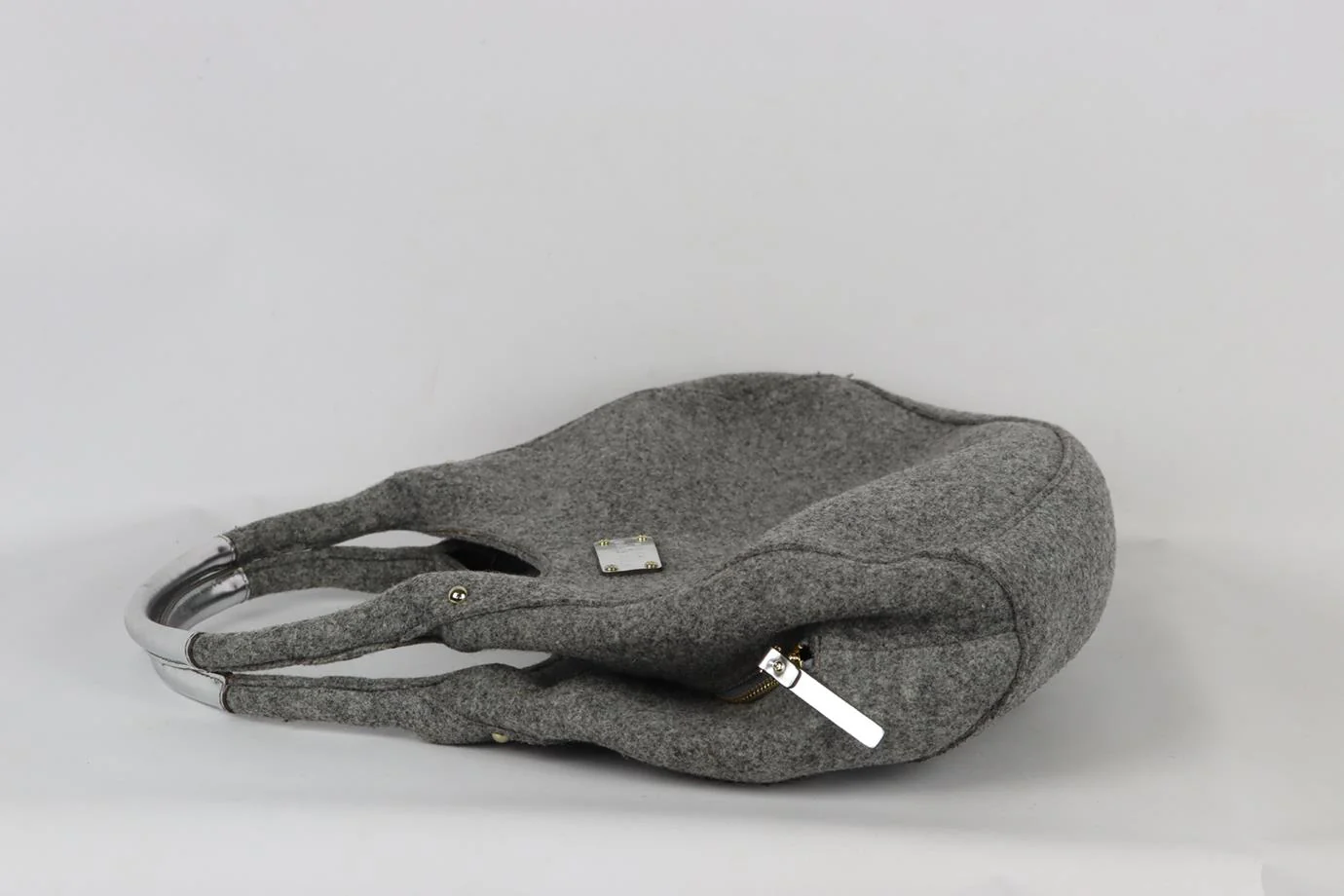 KATE SPACE LEATHER TRIMMED WOOL FELT SHOULDER BAG - Image 6