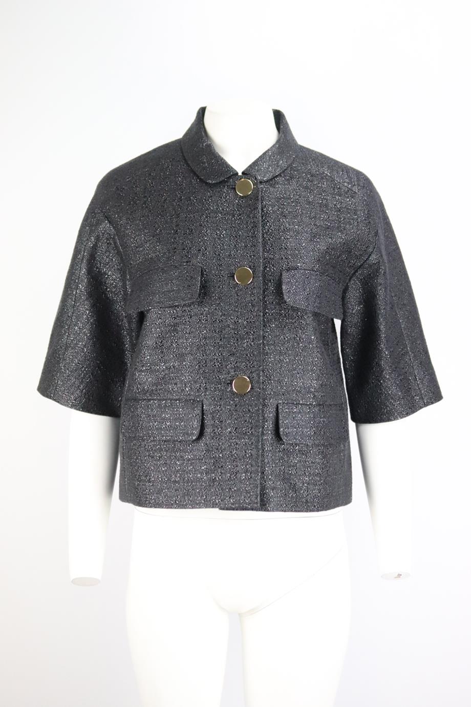KATE SPADE NEW YORK + THE MADISON AVE. COLLECTION COTTON BLEND JACKET LARGE - Image 2