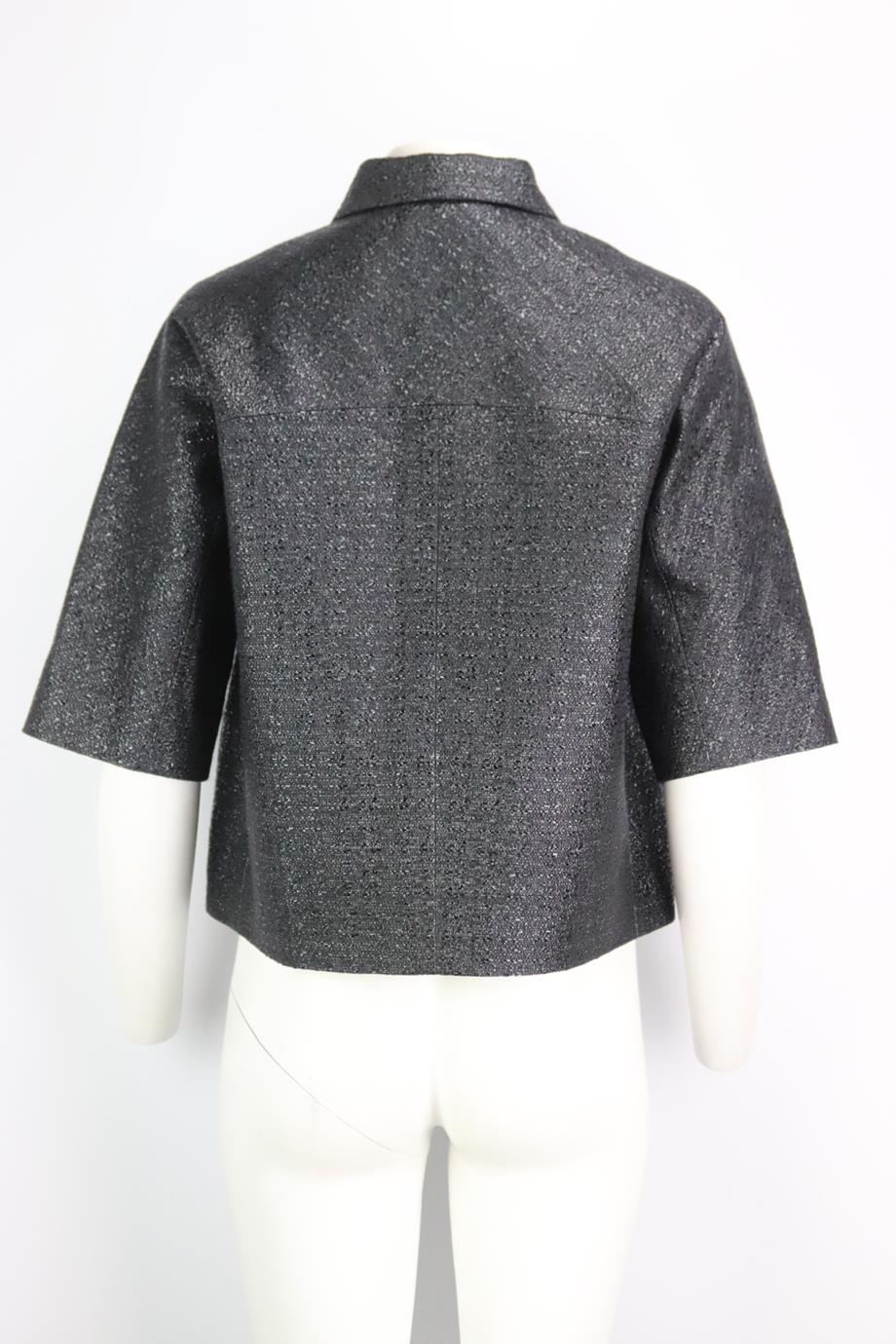 KATE SPADE NEW YORK + THE MADISON AVE. COLLECTION COTTON BLEND JACKET LARGE - Image 4