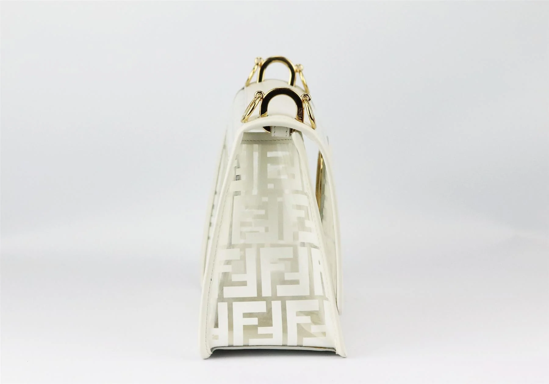 KENDI KAN I LARGE LEATHER AND FF PVC SHOULDER BAG - Image 4