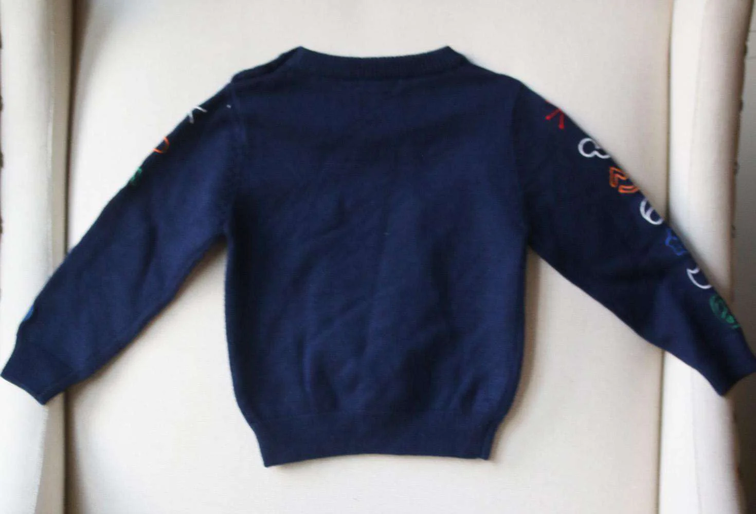 KENZO KIDS BOYS LOGO EMBROIDERED COTTON SWEATER 2 YEARS - Image 2