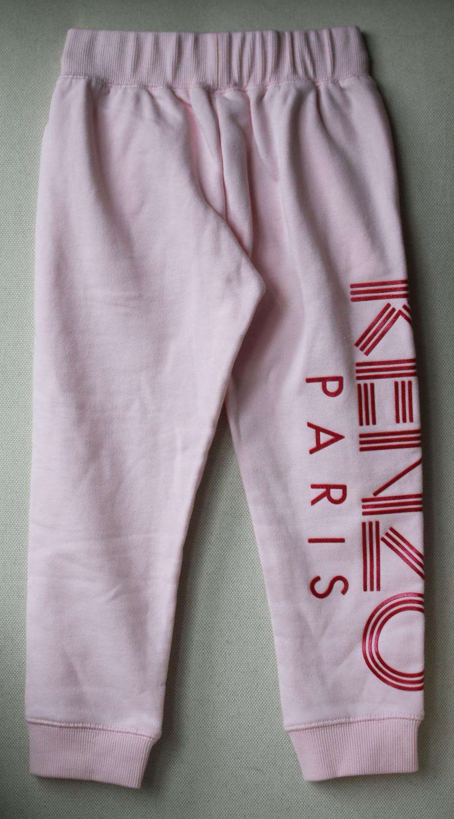 KENZO KIDS GIRLS LOGO PRINT COTTON SWEATPANTS 5 YEARS - Image 3
