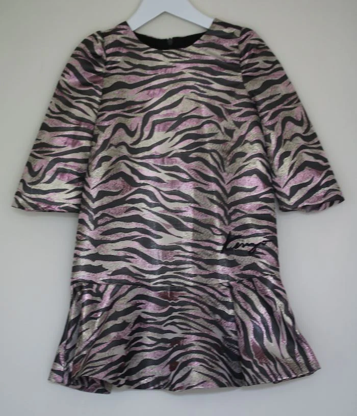 KENZO KIDS GIRLS TIGER STRIPE DRESS 5 YEARS - Image 2