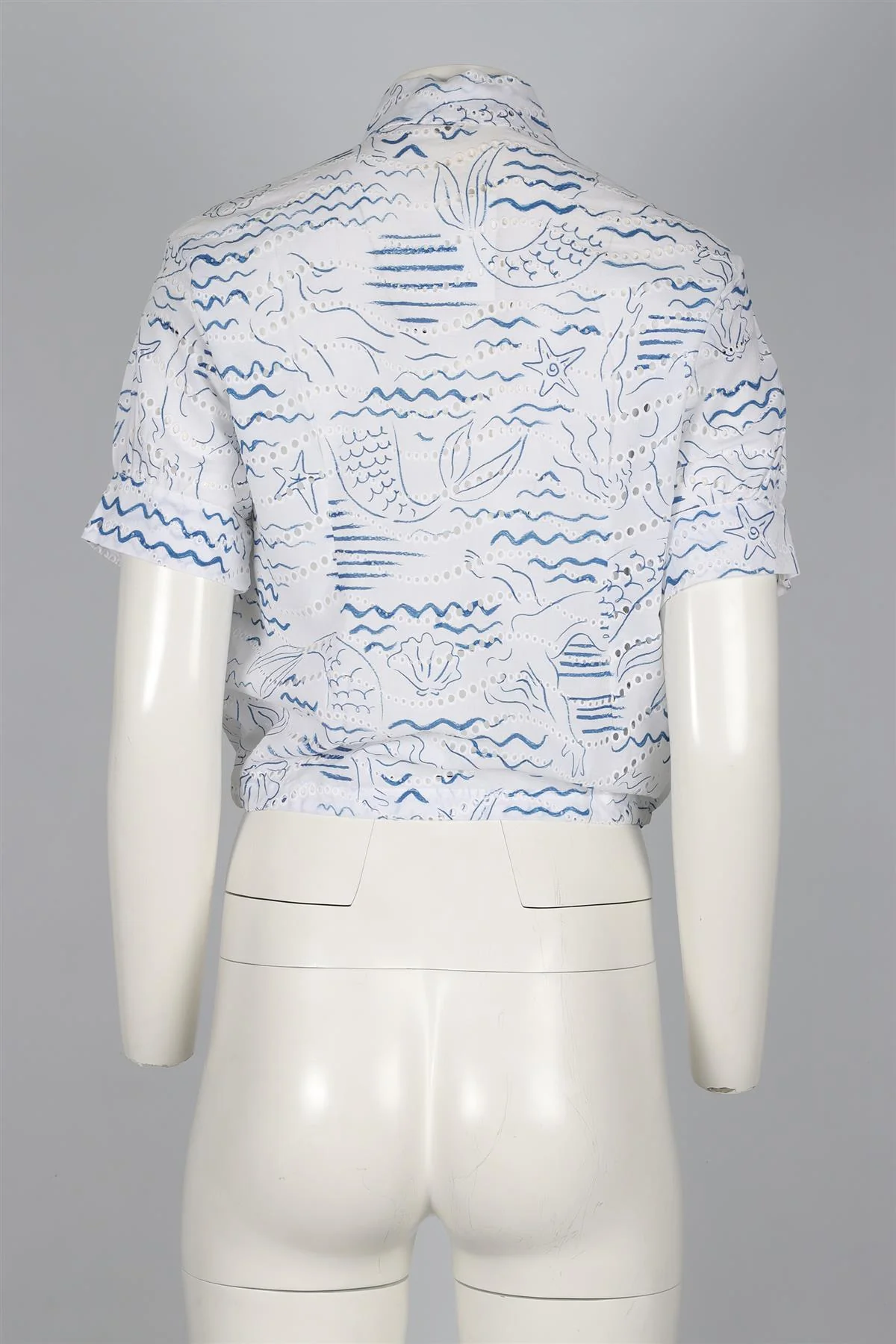 KENZO WHITE COTTON SHIRT FR 34 UK 6 - Image 4