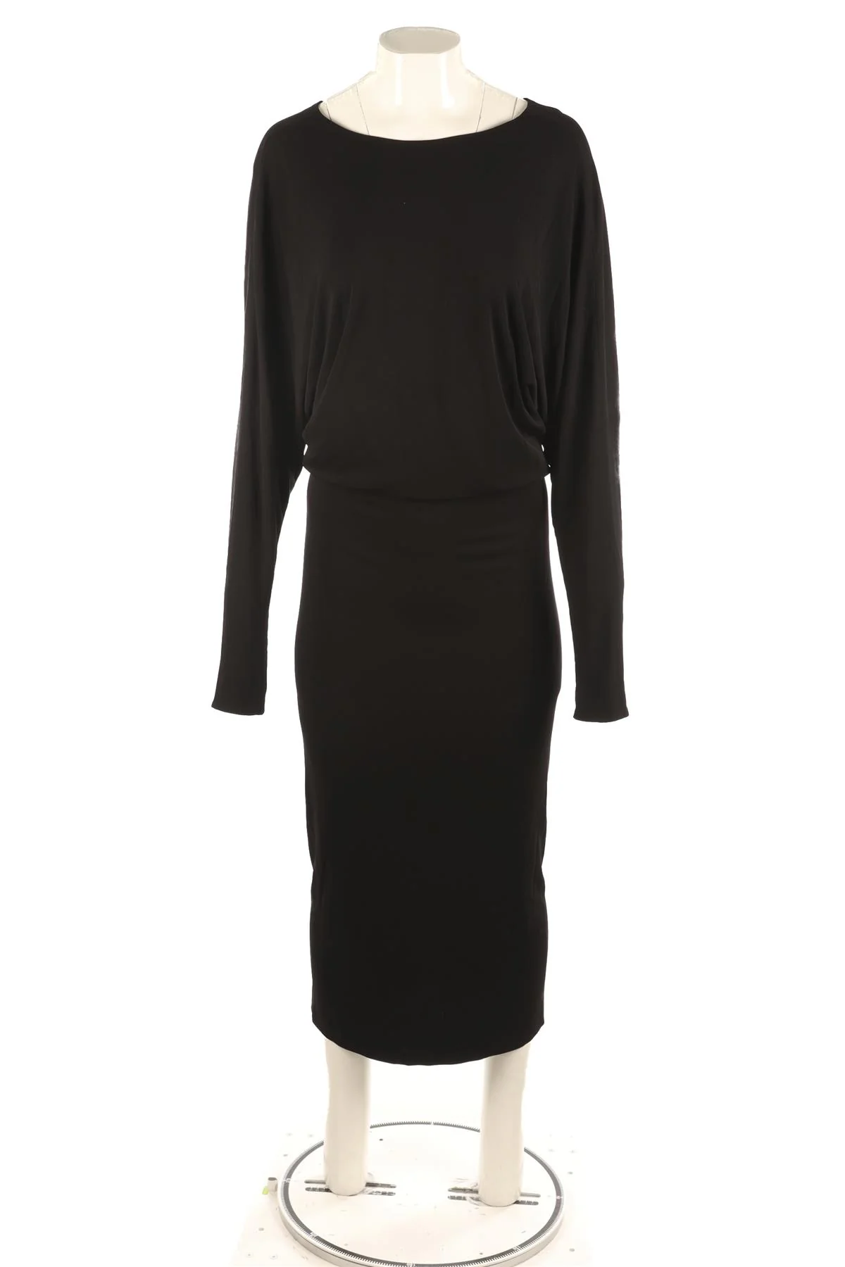 KHAITE BLACK JERSEY MAXI DRESS MEDIUM - Image 2