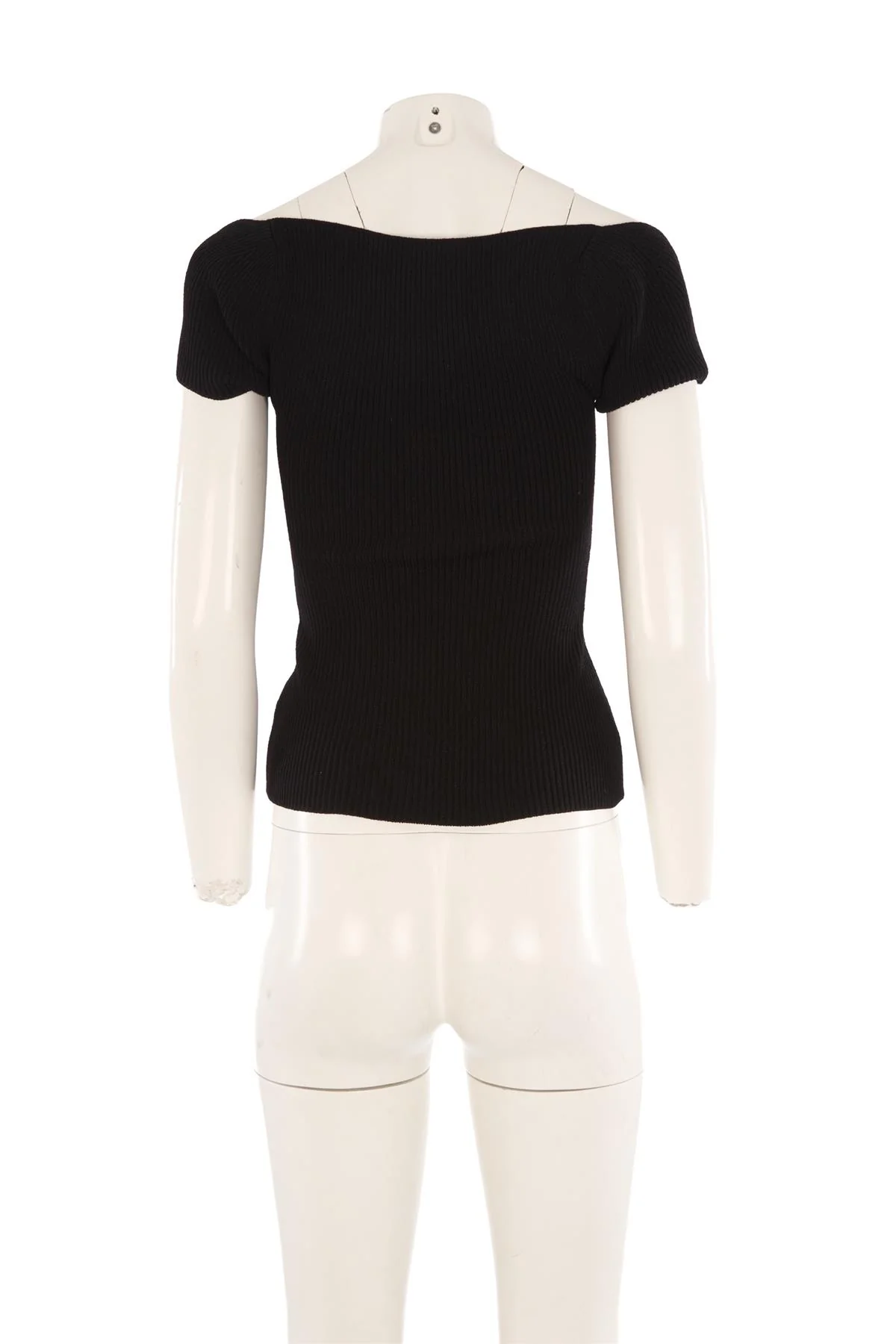 KHAITE BLACK KNIT TOP SMALL - Image 4