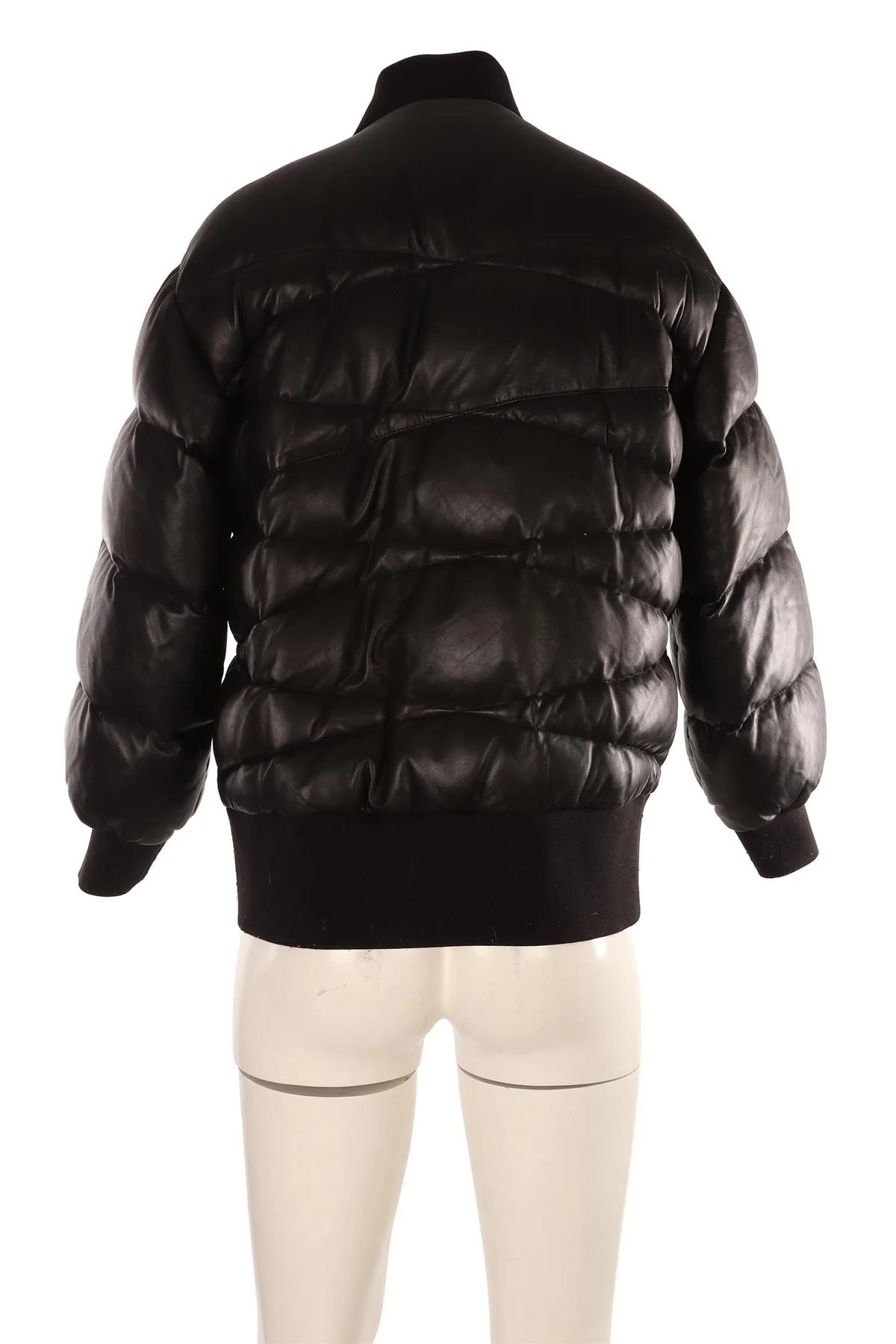 KHAITE BLACK LEATHER JACKET SMALL - Image 4